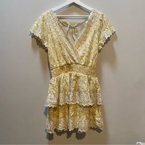 American Eagle Ruffle Floral Dress